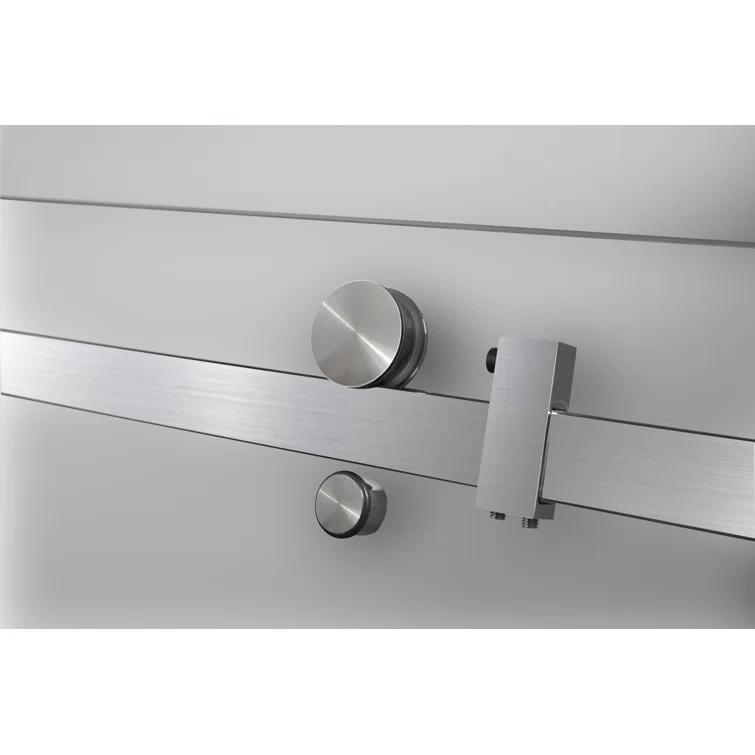 Aston Moselle 60" x 77.5" Rectangle Sliding Shower enclosure with Base Included SEN976F-TR-SS-60-10-L