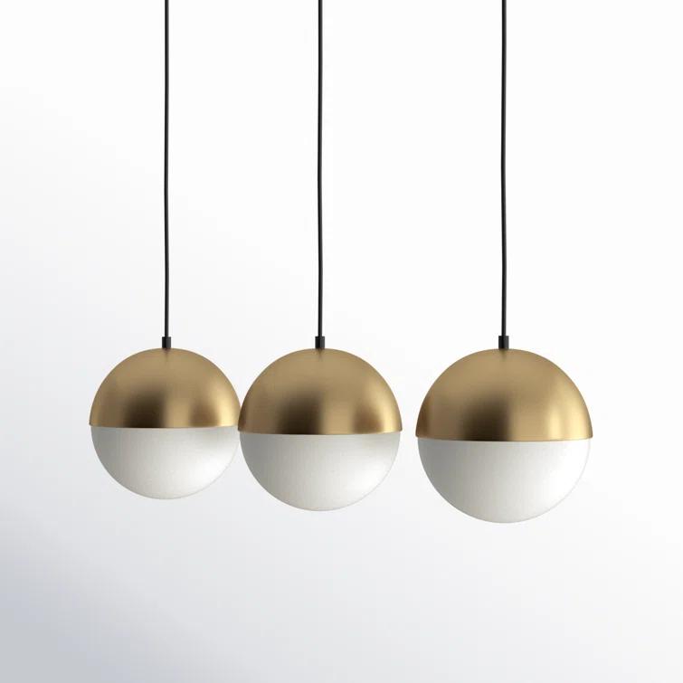 Hastings 3 Light Glass Dimmable Pendant