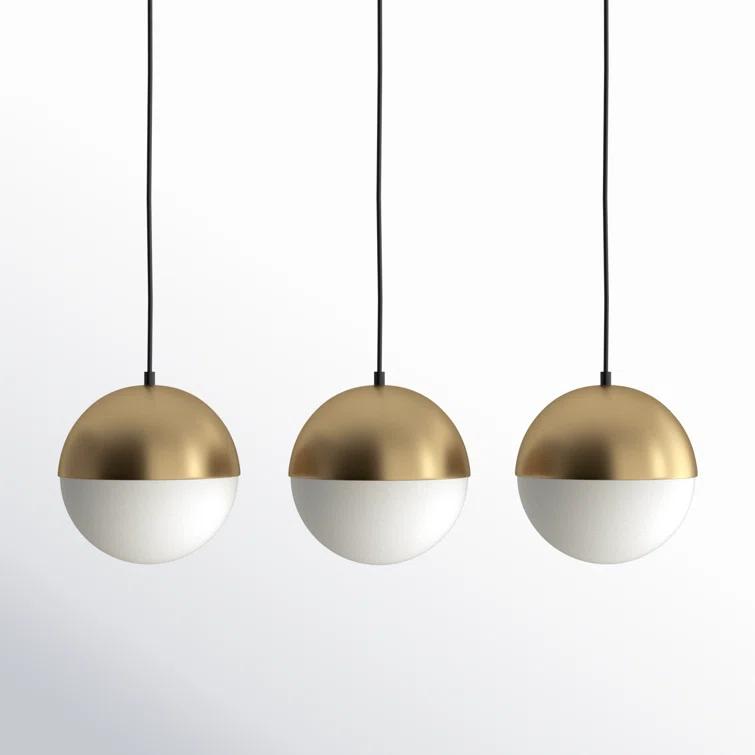 Hastings 3 Light Glass Dimmable Pendant