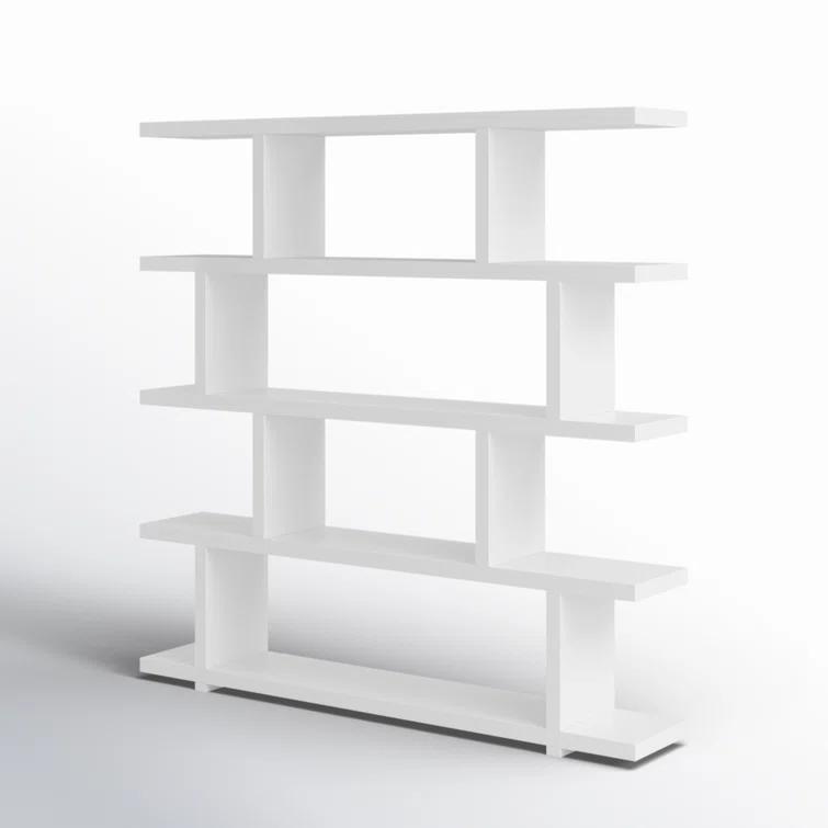 Modern Staggered Bookshelf (63")