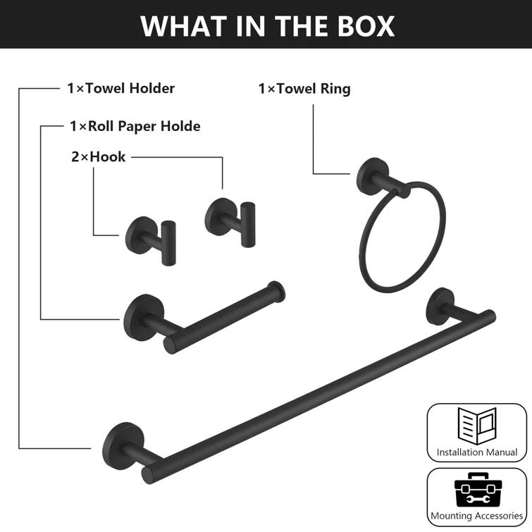 5 - Piece Bathroom Hardware Set
