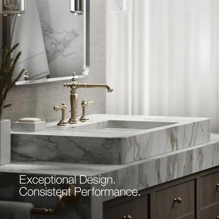 Artifacts® Widespread Bathroom Faucet with Drain Assembly