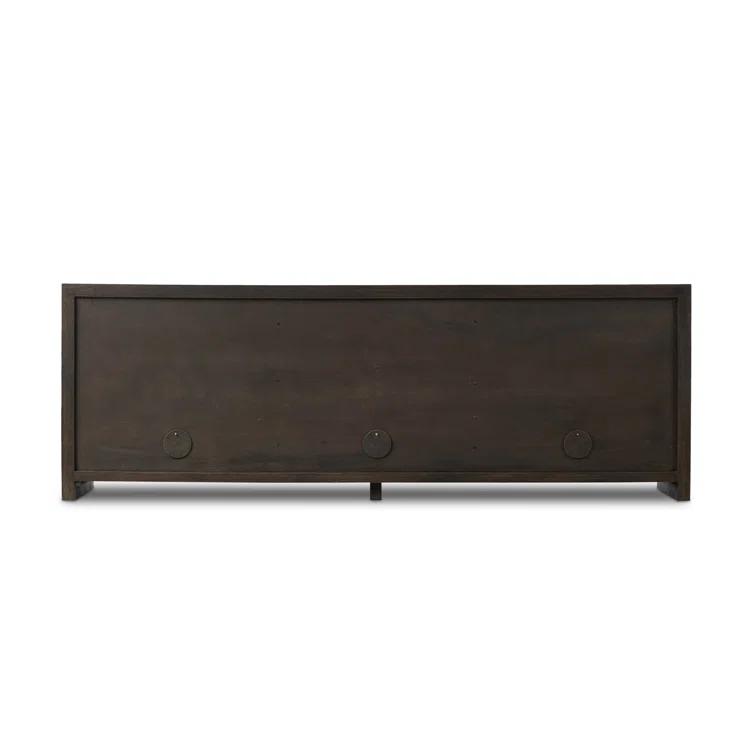Arlington Espresso Oak and Iron 96" Sideboard