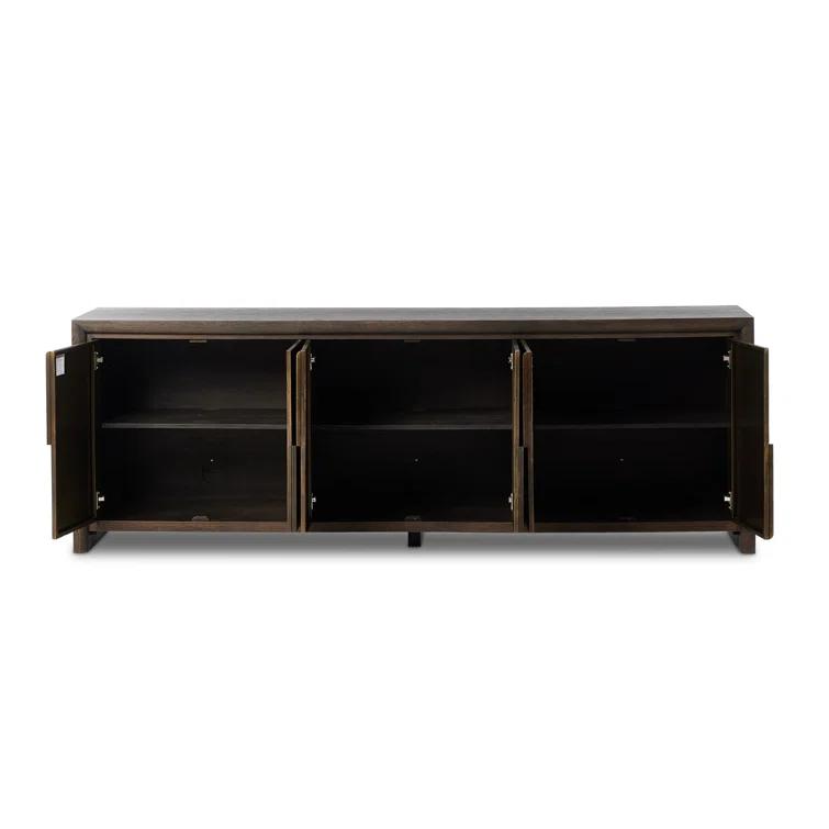 Arlington Espresso Oak and Iron 96" Sideboard