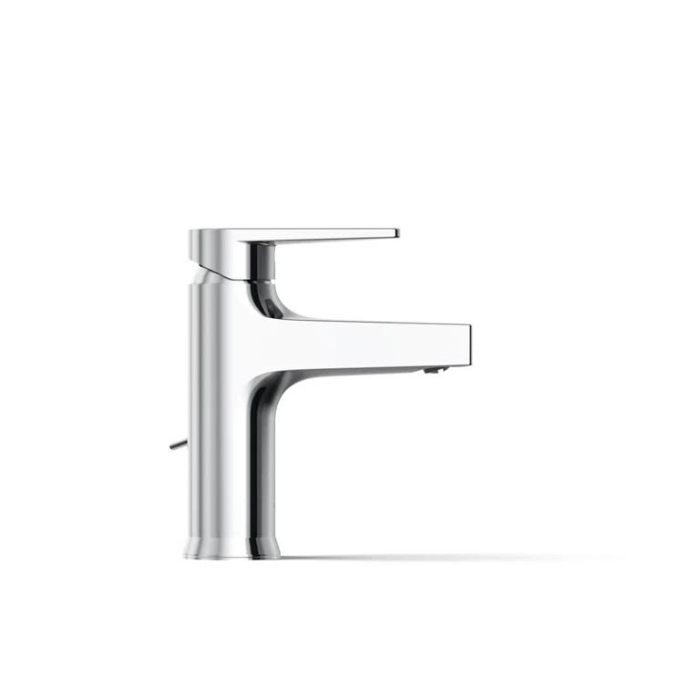 Kohler Taut Single-Handle Bathroom Faucet with Pop-Up Drain Assembly, One Hole Bathroom Sink Faucet, 1.2 gpm
