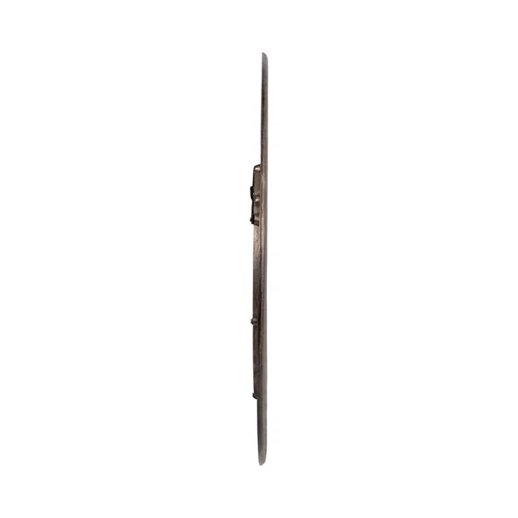 Round Bronze Metal Wall Mirror 40"