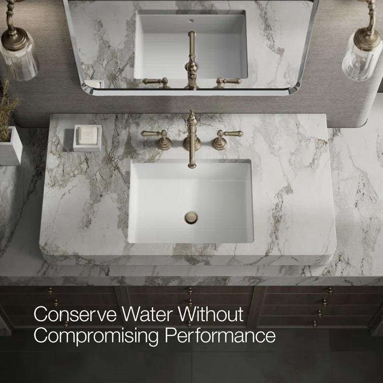 Artifacts® Widespread Bathroom Faucet with Drain Assembly