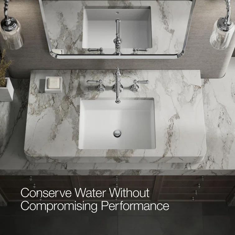 Artifacts® Widespread Bathroom Faucet with Drain Assembly