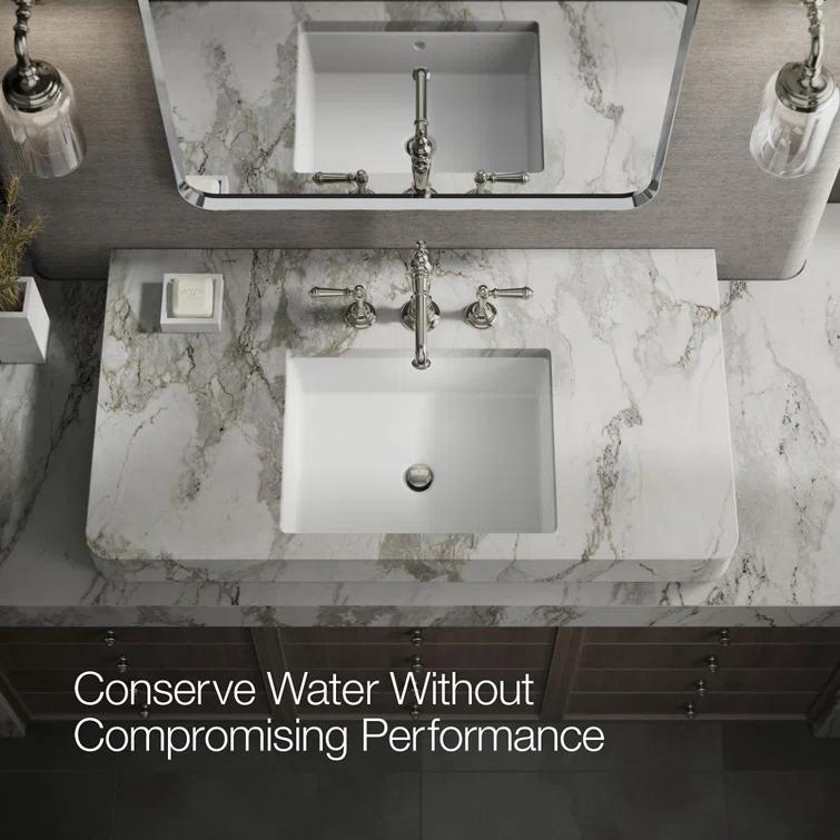 Artifacts® Widespread Bathroom Faucet with Drain Assembly