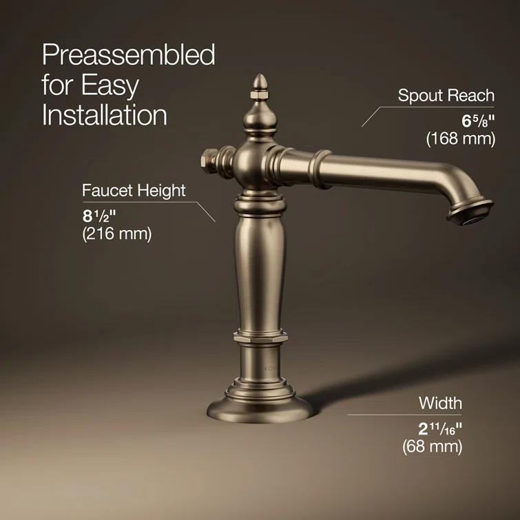 Artifacts® Widespread Bathroom Faucet with Drain Assembly
