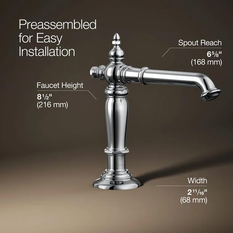 Artifacts® Widespread Bathroom Faucet with Drain Assembly