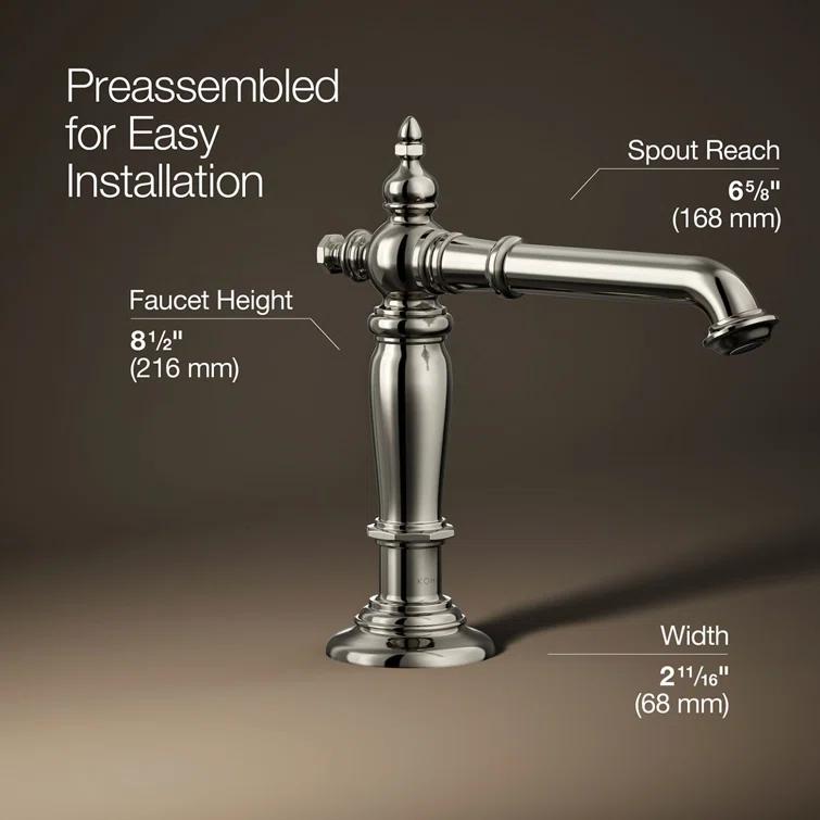 Artifacts® Widespread Bathroom Faucet with Drain Assembly