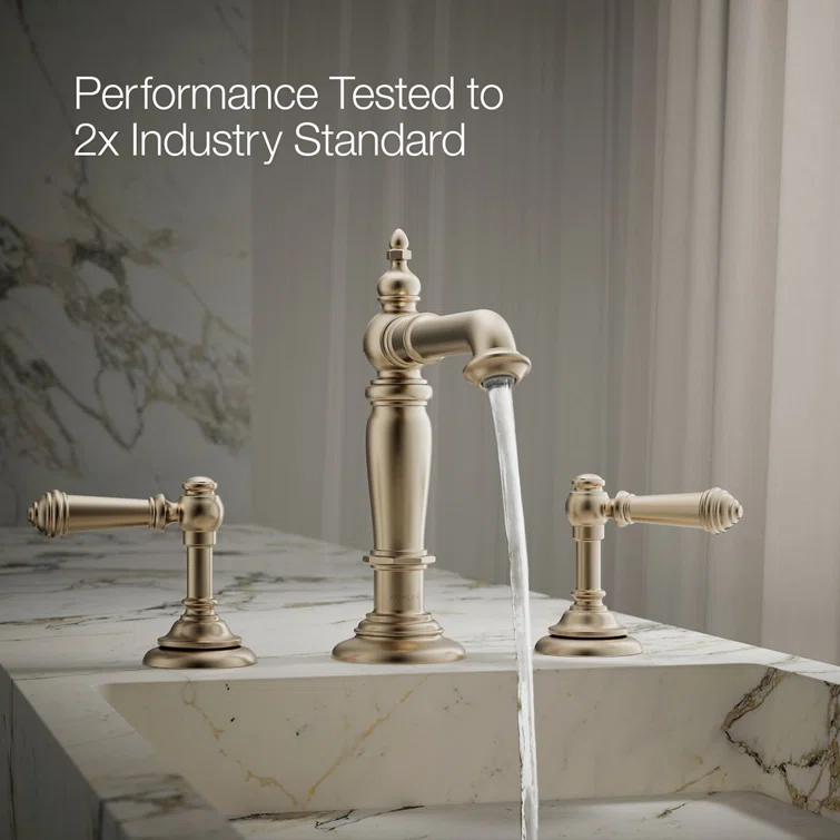Artifacts® Widespread Bathroom Faucet with Drain Assembly