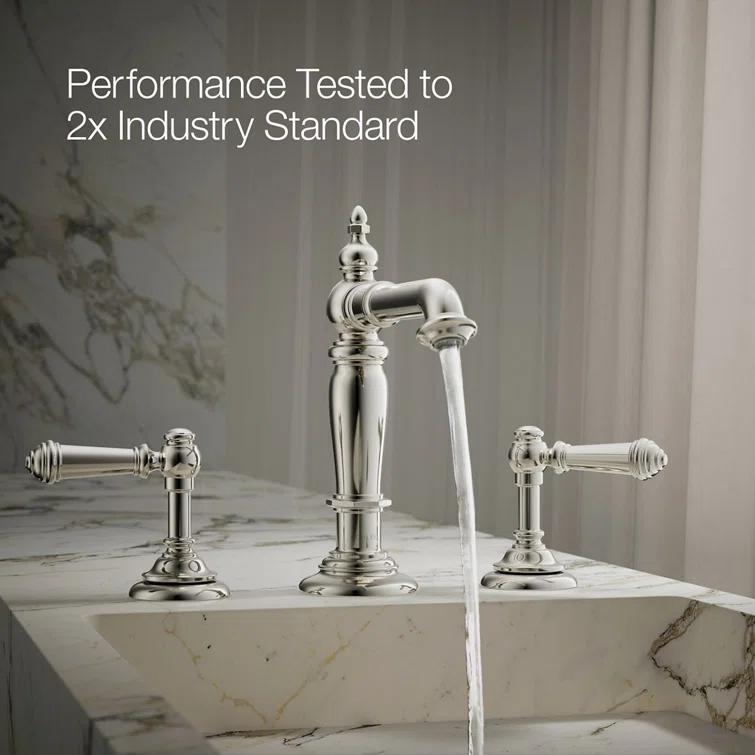 Artifacts® Widespread Bathroom Faucet with Drain Assembly