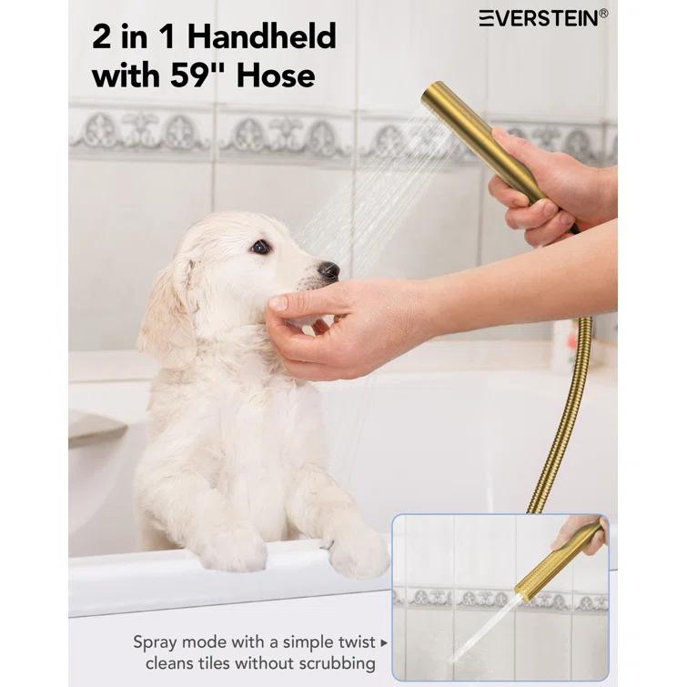 Thermostatic Shower System 12" Rain Shower Head withHandheld Spray,Shower Faucet Set with Valve Trim Kit