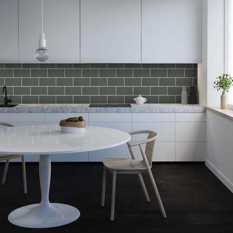 Premium 3" x 6" Straight Edge Glass Mosaic Subway Tile