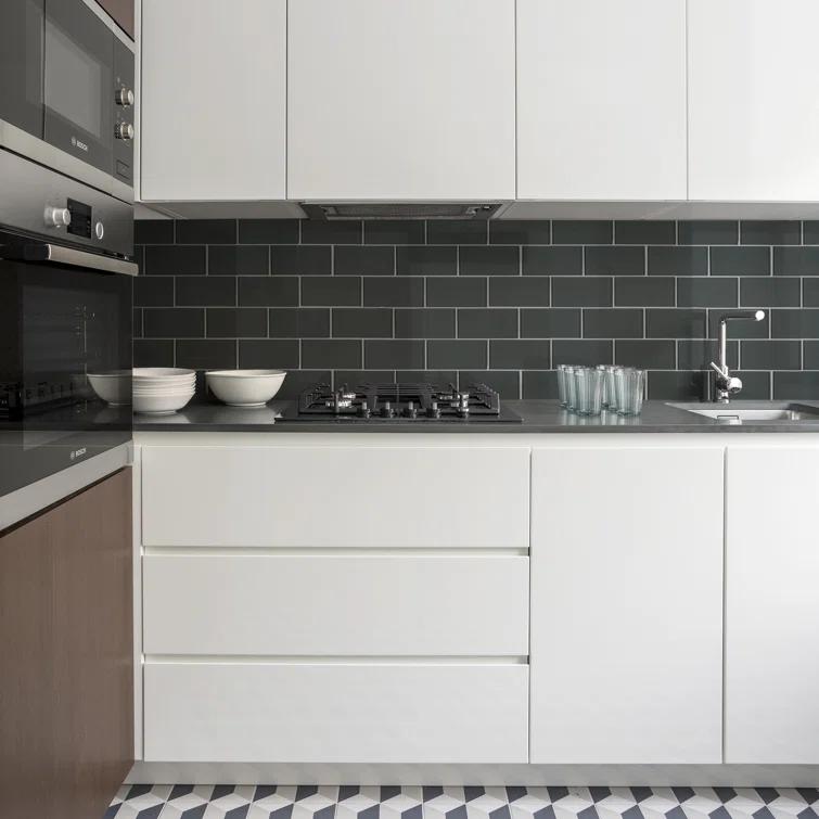 Premium 3" x 6" Straight Edge Glass Mosaic Subway Tile