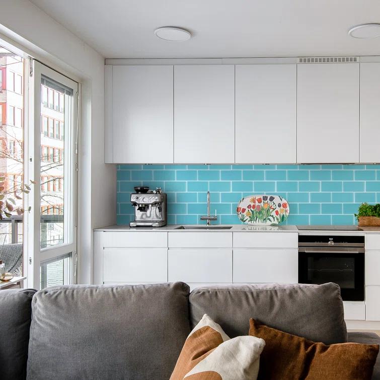 Premium 3" x 6" Straight Edge Glass Mosaic Subway Tile