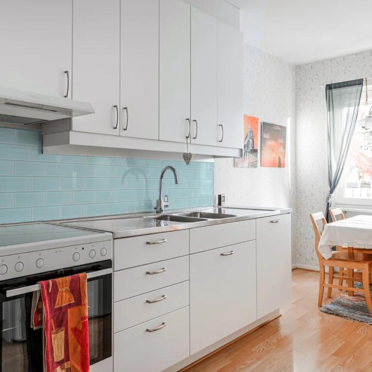 3'' W x 6'' L Glass Peel and Stick Subway Tile