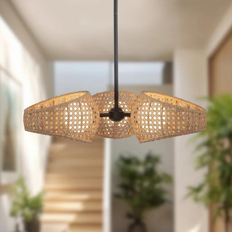 Kuzco Lighting Lanai 3 - Light Dimmable LED Shaded / Spider Chandelier