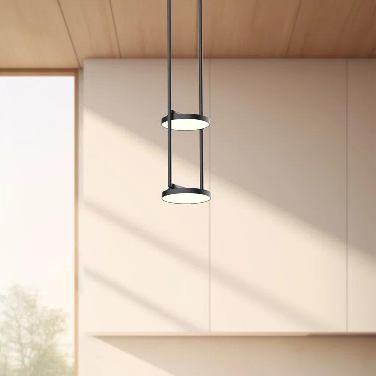 Novel 1 - Light Black LED Unique/Statement Pendant