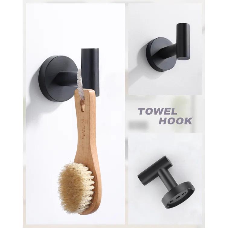 ARCORA AR5210163B 3-Piece Bath Hardware Set With Mounting Hardware With Towel Ring, Towel Hook And Toilet Paper Holder In