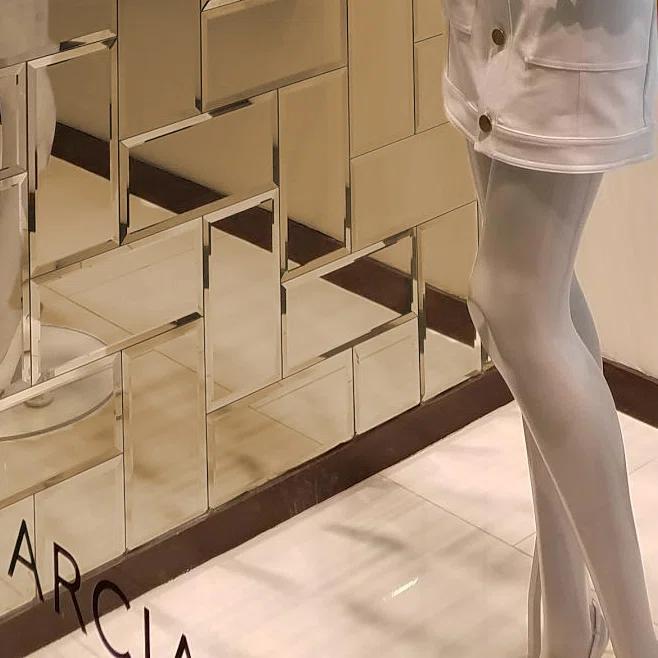 Reflections 3 in. x 6 in. Diamond Grade Glass Mirror Beveled Subway Decorative Kitchen & Bathroom Wall Tile