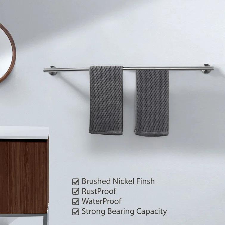 SUS 304 Stainless Steel Bathroom Double Towel Bar, Wall Mount Towel Holder For Bathroom