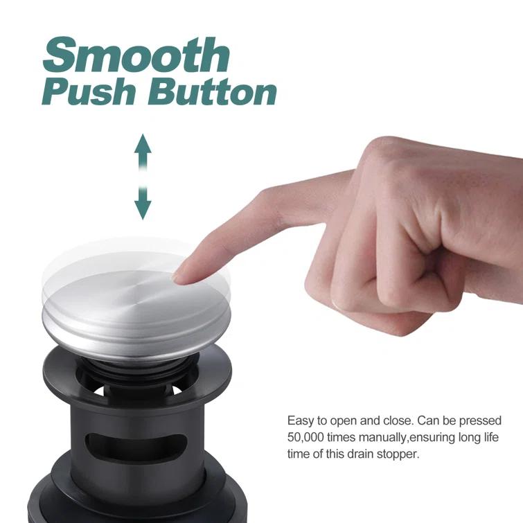 Pop-Up Bathroom Sink Drain with Overflow( 2Pack)