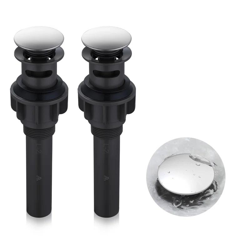 Pop-Up Bathroom Sink Drain with Overflow( 2Pack)