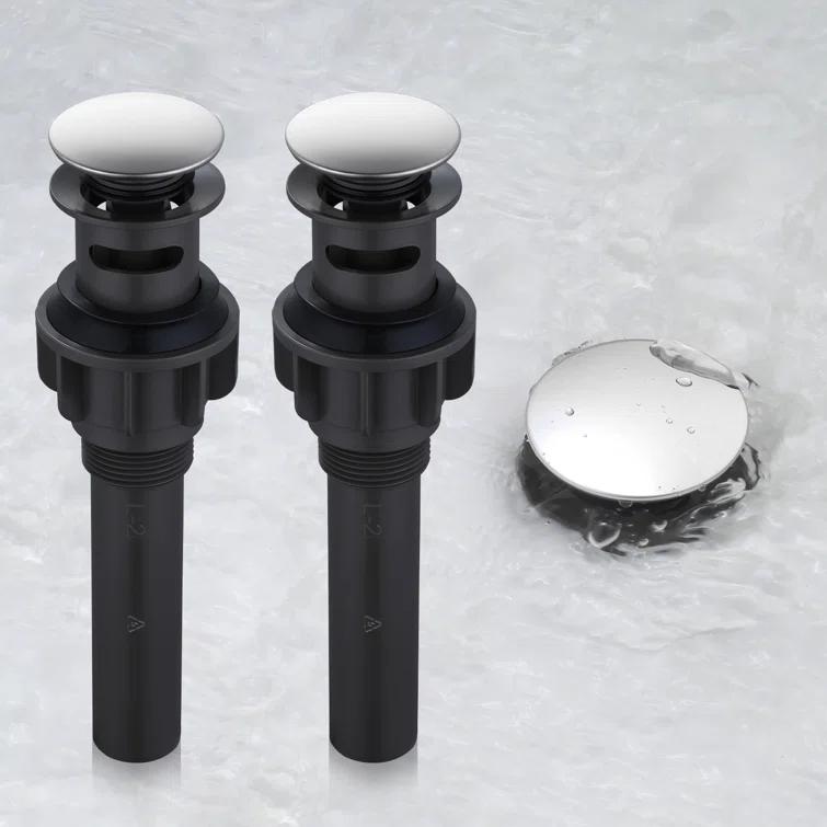 Pop-Up Bathroom Sink Drain with Overflow( 2Pack)