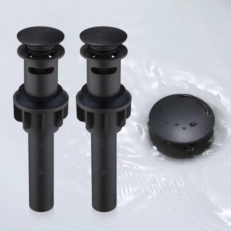 Pop-Up Bathroom Sink Drain with Overflow( 2Pack)