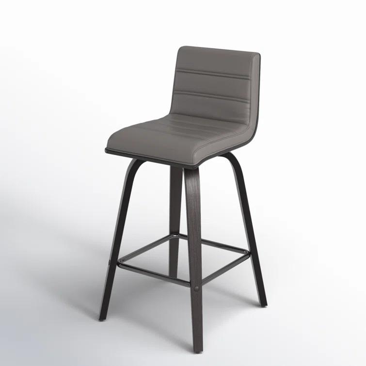 Biance Solid Wood Swivel Bar & Counter Stool