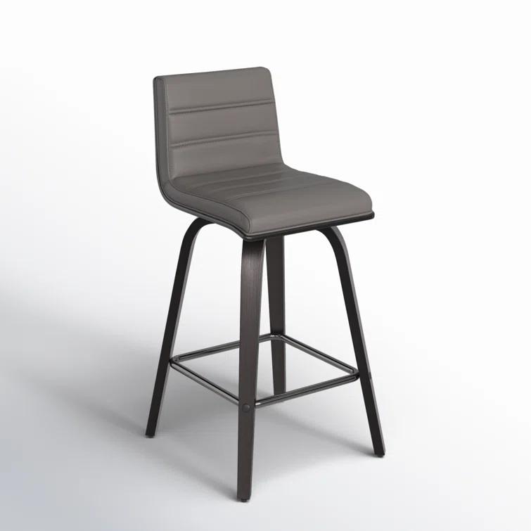 Biance Solid Wood Swivel Bar & Counter Stool