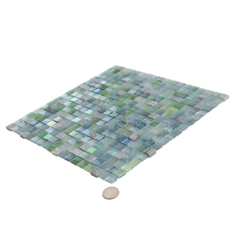 Mingles 0.6" x 0.6" Glass Mosaic Grid Wall & Floor Tile