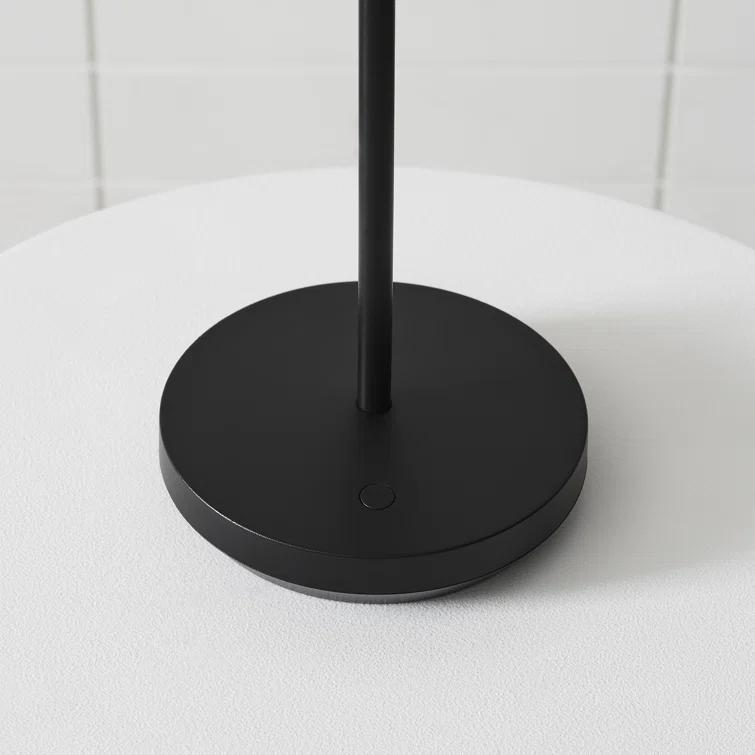 Black Adjustable Cordless Outdoor LED Table Lamp