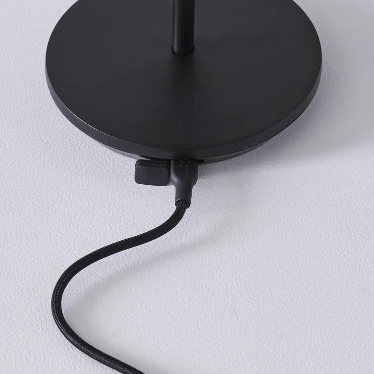 Black Adjustable Cordless Outdoor LED Table Lamp
