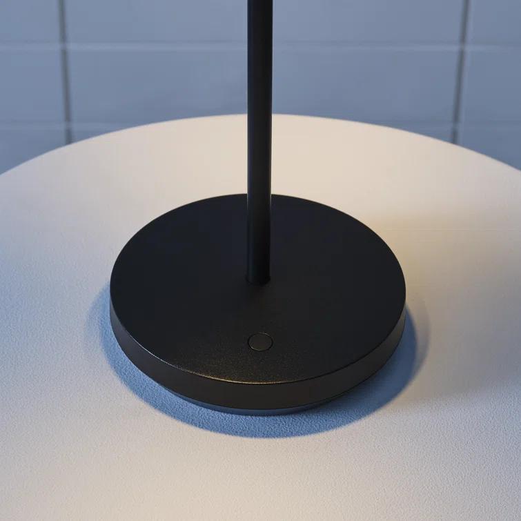 Black Adjustable Cordless Outdoor LED Table Lamp
