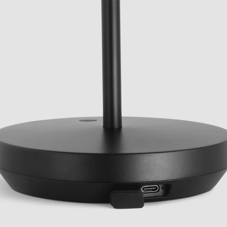 Black Adjustable Cordless Outdoor LED Table Lamp