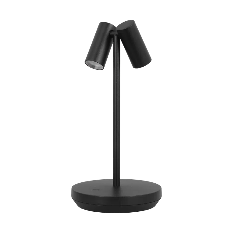 Black Adjustable Cordless Outdoor LED Table Lamp
