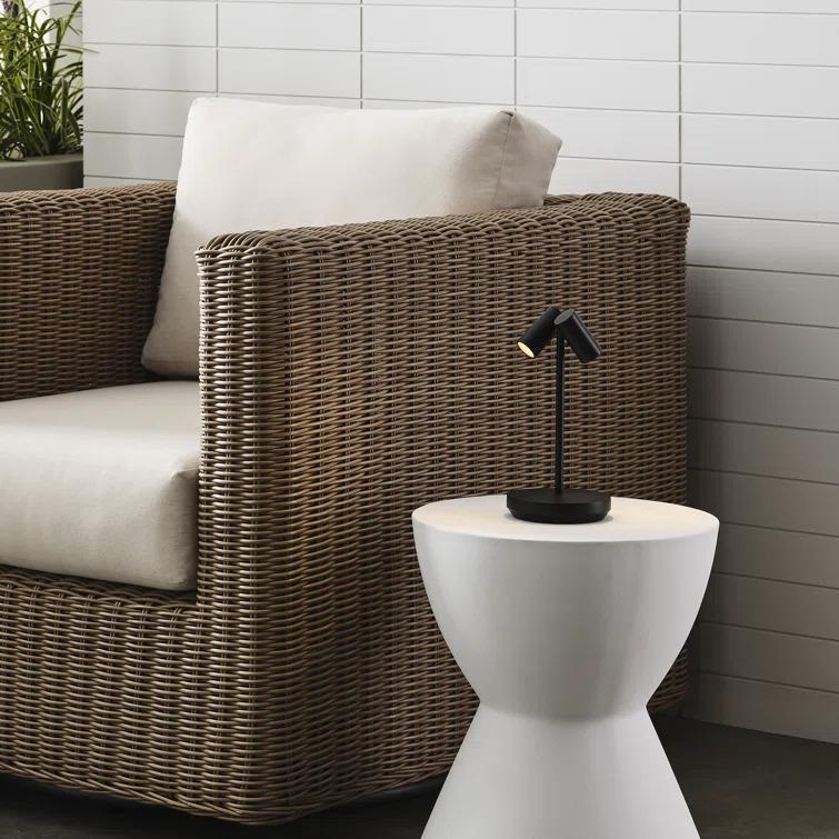 Black Adjustable Cordless Outdoor LED Table Lamp