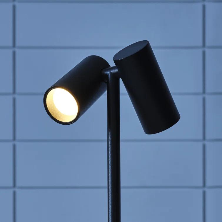 Black Adjustable Cordless Outdoor LED Table Lamp