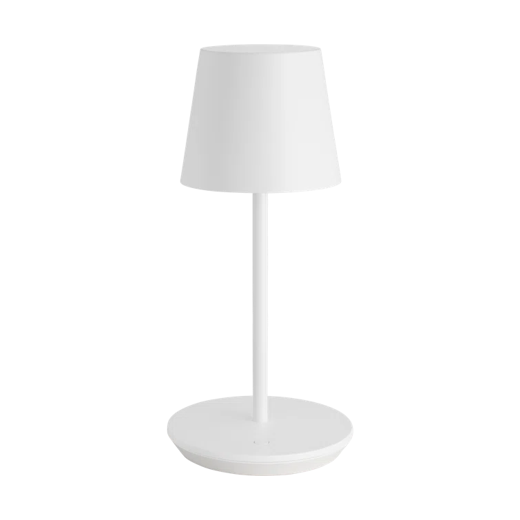 Matte White Rechargeable LED Table Lamp with 3-Way Switch