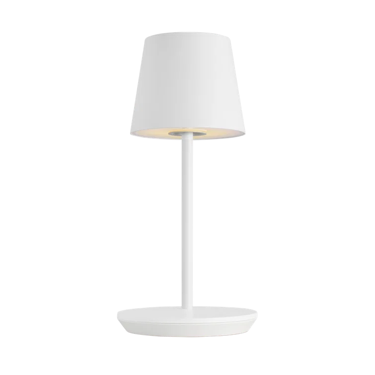 Matte White Rechargeable LED Table Lamp with 3-Way Switch