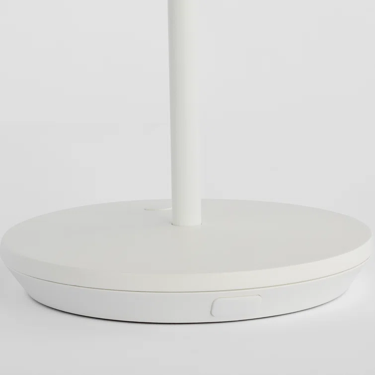 Matte White Rechargeable LED Table Lamp with 3-Way Switch