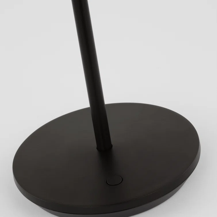 Black Rechargeable LED Outdoor Table Lamp with 3-Way Switch