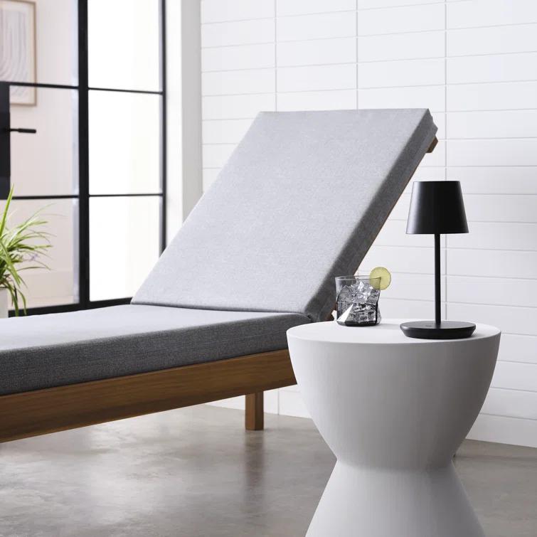 Black Rechargeable LED Outdoor Table Lamp with 3-Way Switch