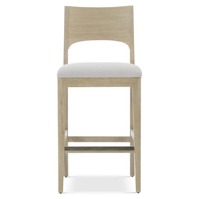Bernhardt Solaria Upholstered Counter Stool with Solid Wood Frame