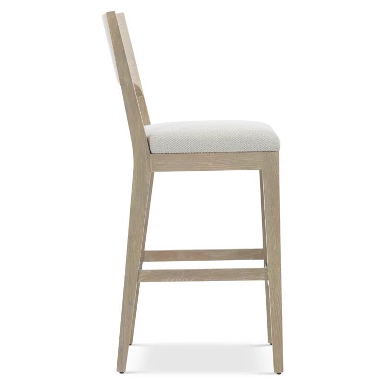 Bernhardt Solaria Upholstered Counter Stool with Solid Wood Frame