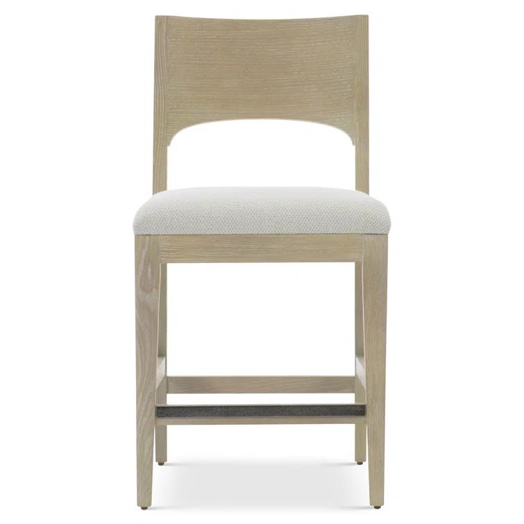 Bernhardt Solaria Upholstered Counter Stool with Solid Wood Frame